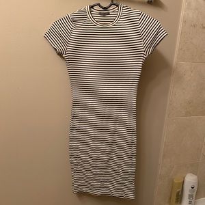 Striped bodycon dress